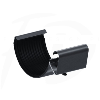 Łącznik rynny stalowy ⌀ 125 firmy KROP kolor czarny